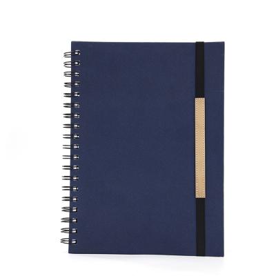 China Promotion/school/office vintage a5 spiral notebook 2019 eco-friendly custom leather elastic band notebook for sale