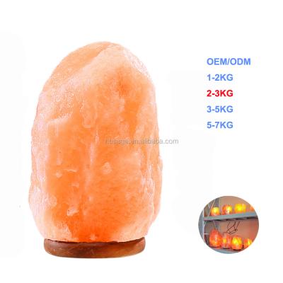 China Himalayan Lamp 2-3kg Europe Salt in Wholesale/Natural Crystal Salt Lamp in Bedroom Decoration Light for sale