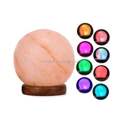 China China Color Changing Round USB Ball Shape Salt Lamp / Sphere Salt Lamp for sale