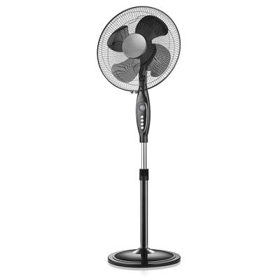 China Home Hotel 16 Inch Height Adjustable Pedestal Fan Plastic Electric Fan for sale