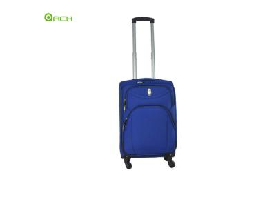 China Polyester Tapestry Suitcase Soft Sided Luggage with Spinner Wheels for sale