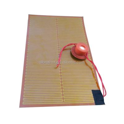 China Hotels Customized Electric Etched Polyimide Foil Film Heating Pads for sale