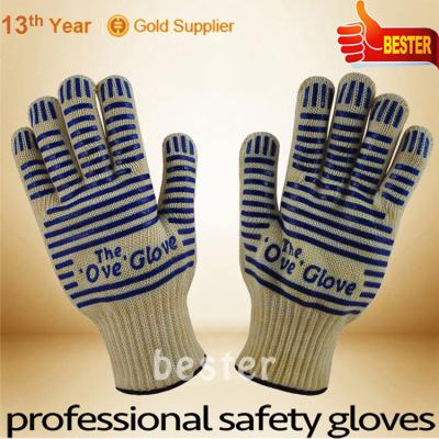 China Heat resistance up to 350 degrees cheaper first to rate washable heat resistant gloves for sale