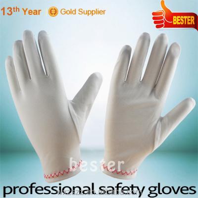 China 5017; with forks between fingers factory price 100% knit polyester dustproof glove with big low price for sale