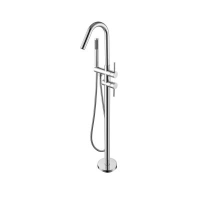 China Without Modern Free Solid Brass Shower Faucet Bathtub Sliding Bar Bath Mixer Bathtub Faucet Brass Bathtub Faucet for sale