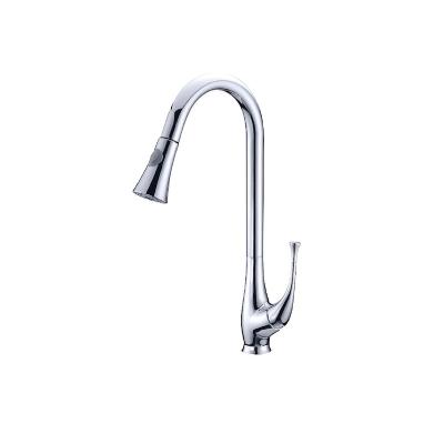 China Unique Design Metered Faucets Kitchen Sink Brass Water Faucet Hot and Cold Mixer Pull Out Kitchen Faucet Mixer for sale