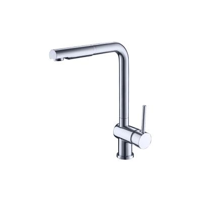 China Pull Out High End Brass Spray Kitchen Faucet For Villas Or Hotel Residence Water Tap Choice Faucet With Cold And Hot Water for sale