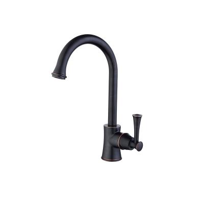 China Metered Faucets Antique Pull Out Brass Faucet Large Single Hole Basin Faucet Water Faucet Sink Mixer for sale