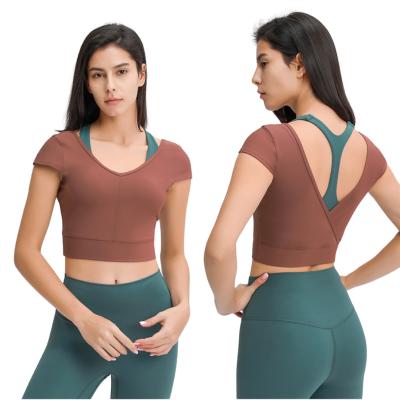 China Factory Direct Selling Sweat-Wicking Workout Yoga Tank Top Sexy Outdoor Wear Organic Sports Suit for sale