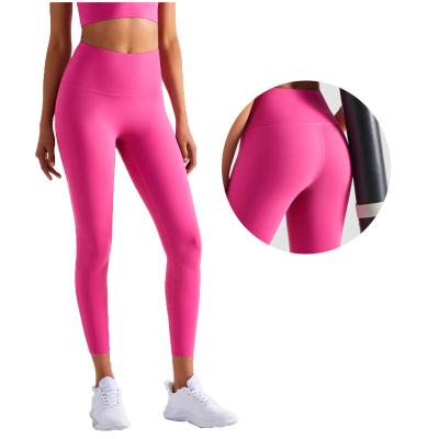 China High Quality Sweat-Wicking With Super Nylon Spandex Fabric Ladies Gym Wear Fitness Butt Gaiters Yoga Pants Crac! crack! for sale