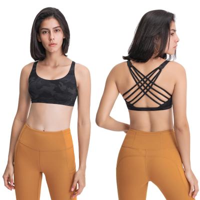 China New Sweat-Wicking Style Yoga Wear For Women Sports Bra With Pocket Care Sports High Print Breathable Bra for sale