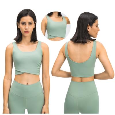 China High Quality Sweat-Wicking Women Yoga Wear Sports Fitness Girls Gym OEM Plus Size Sports Bra Set for sale