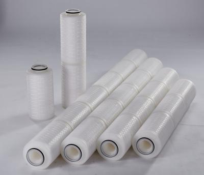 China Industry High Flow 131mm PP Micropore Water Filter Cartridge 0.45 Micron Filtration for sale