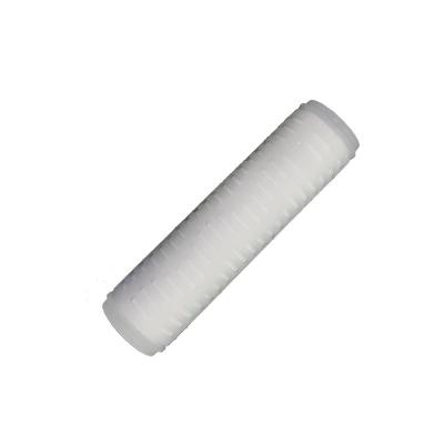 China Hotels 0.1 Micron 10 Inch Filter PP Deposit Pleated Water Filter Cartridge for sale