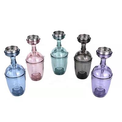 China Hookah Plastic Cups Portable Shisha Hookah With LED for sale