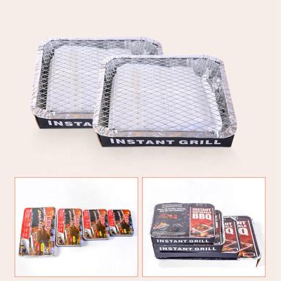 China Easily Assembled Disposable BBQ Grill Household Grill Small Mini Charcoal Disposable BBQ Grill for sale