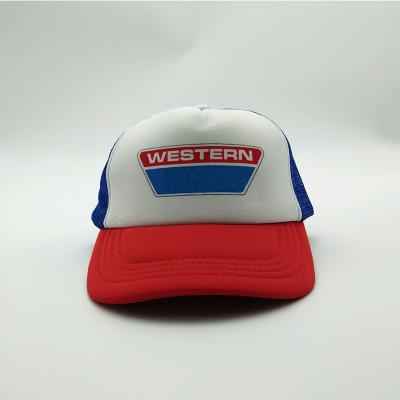 China JOINT Design My Own Custom Curve Edge Baseball Mesh Hat for sale