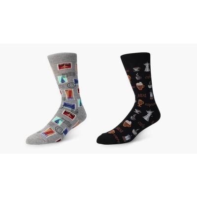 China Hot Sale Antibacterial Designs Running Sports Custom Unisex Cartoon Print Colorful Happy Socks for sale