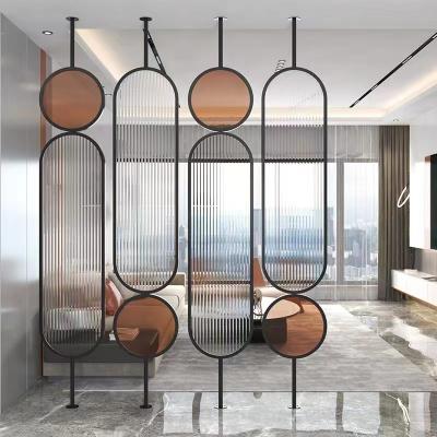 China Contemporary Decorative Wall Partition Room Divider Metal Room Dividers Stainless Steel Divider for sale