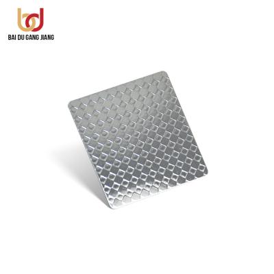 China Mirror 304 Stainless Steel Chemical Embossed Sheet 316 430 Stainless Steel Plate for sale