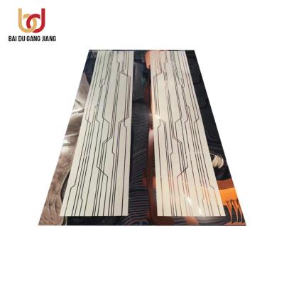 China High Quality Construction Design Stainless Steel Elevator Door Wall Panel Decorative Material Elevator Parts for sale