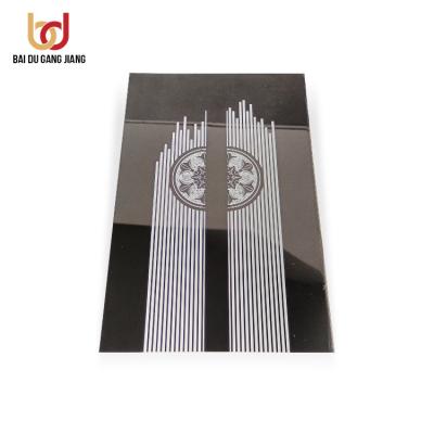 China Interior and Exterior Pattern 304 Decoration Etching 316 Stainless Steel Sheets Customized Elevator Door Cabin Stainless Steel Plates for sale