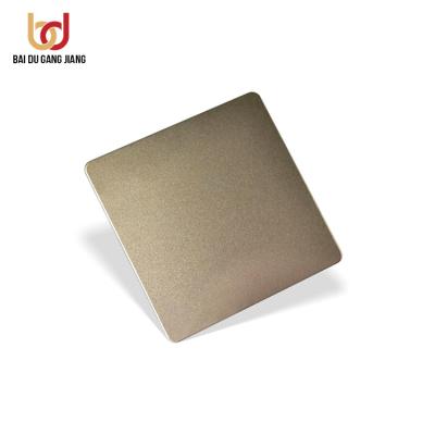 China Wall/Gold Color Sand Ceiling/Door Decoration 2B Pvd Blown Stainless Steel Metal Plate 304 Stainless Steel Plate for sale