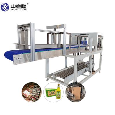 China Flexible Size Lays Semi Liquid Food Adhesive Tape Box Half-tray Sealing Machine. carton packing machine for sale