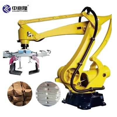 China High Speed ​​Automatic Pallet Lifter Sheet Automated Carton Bag Box Hot Sale Top Robot Palletizer for sale