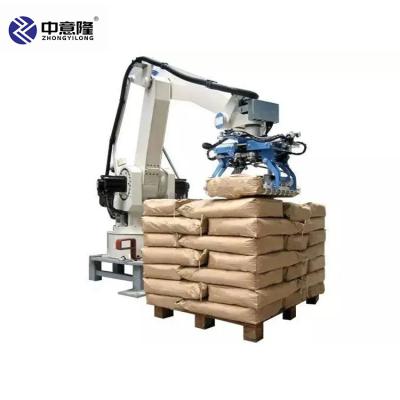 China High Speed ​​Fully Automatic Single Column Carton Box Bags Robotic Rotary Palletizer Machine Maker for sale