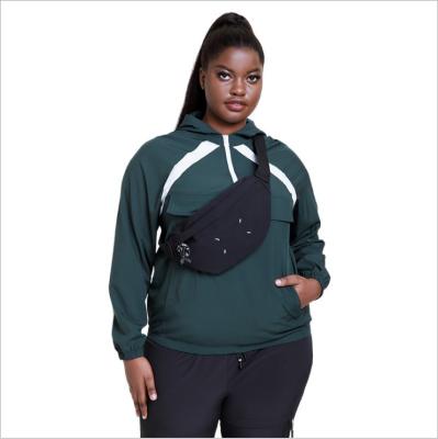 China 2021 Breathable New Style Loose Plus Size Women Clothing Fitness Workout Waterproof Jackets for sale