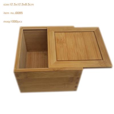 China OEM Nautral Handmade Customized Wooden Bamboo Gift Box For Tea for sale