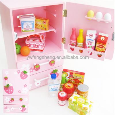 China refrigerator wooden toys, custom wooden toys, handmade wooden toys GRN-0004 for sale