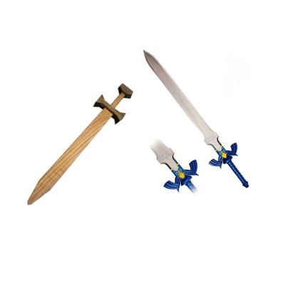 China Wood Kids Wooden Toy Swords , Kids Toys Wooden Katana for sale