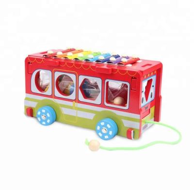 China Construction Toy Wooden Truck Blocks Toys, wooden block cars, wooden block game for kids for sale