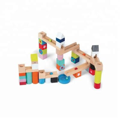 China Playing Kids Wooden Marble Run Games , Kids Marble Roller Game , Wooden Marble Run Games for sale