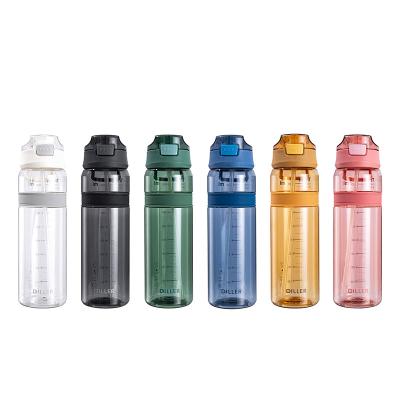 China Sustainable Sports Drinking Fitness Workout Tritan Water Bottle Frosted Water Bottle Gym Water Bottle for sale