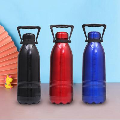 China Double Wall Stainless Steel Cola Bottle 1800ml Metal Sport Sustainable Insulated Stainless Thermos Water Bottle for sale