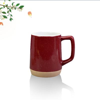 China Viable Quality Guaranteed Custom Logo Ceramic Coffee Mugs Hand Grip Ceramic Coffee Mug for sale