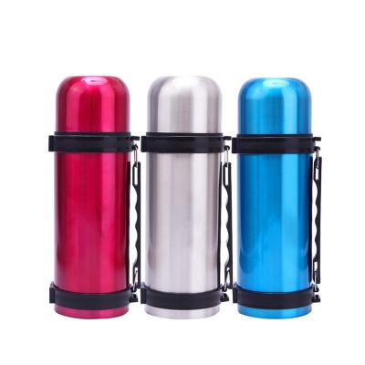 China Wholesale PORTABLE Rubber Handle Vacuum Insulated Stainless Steel Water Bottle Bottles Thermos Vacuum Flasks for sale