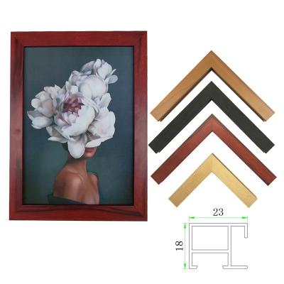 China Modern Metal Mold Picture Frame The Aluminum Frame Canvas Picture Frame Shade Box Frame Plastic Art Wall Hardware for sale