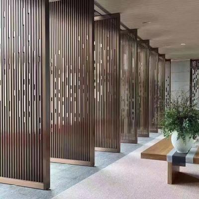 China Asian Zen Aluminum Custom Style Modern Style Room Dividers Partitions Screen Folding Room Dividers Divides Screen For Decoration for sale