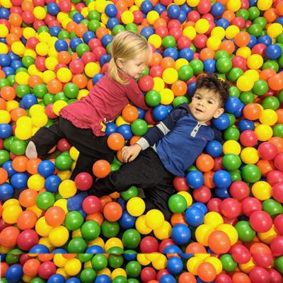 China Bath Toy Wholesale Colorful Clear Space Ball Pit Plastic Balls For Kids, Cheap Soft Plastic Balls For Ball Pit for sale