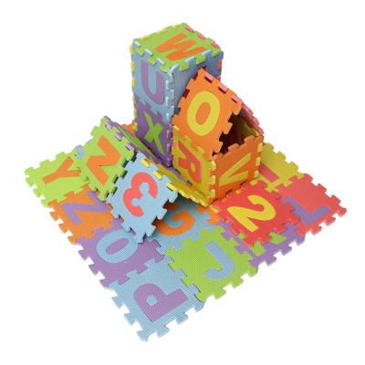 China Anti-Slip Custom Printed EVA Playground Kids Play Floor Puzzle Game Mat for sale