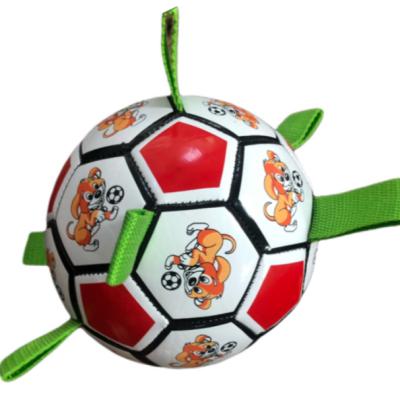 China Outdoor Sports Dog Toy Pet Toy Durable Molar Bite Resistant Football Small Forming Nibble Football Pet Toy Ball for sale