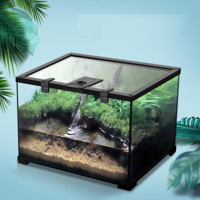 China Hot Sale Transparent Viable Reptile Breeding Box Acrylic Reptile Feeding Box for sale