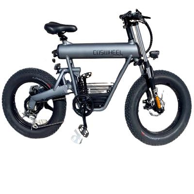 China Fat Bike 20inch Aluminum Alloy Foldable Fat Folding Electric Bicycle 48v E-bike for sale