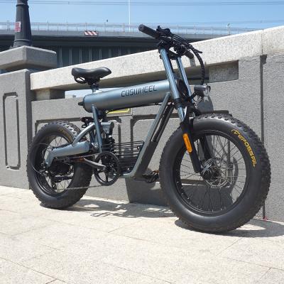 China Aluminum alloy 500W motor fat bike customized fat tire 1000w 20 inch 15ah import electric bikes from China for sale