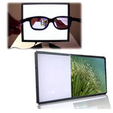 China Touch Screen 32 Inch Transparent LCD Screen Without Backlight Polarizer Film Removed for sale