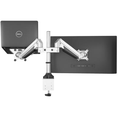 China Best Selling Ergonomic Aluminum Screens Ergonomic Aluminum Table-Mounted Dual Mode Arms for sale